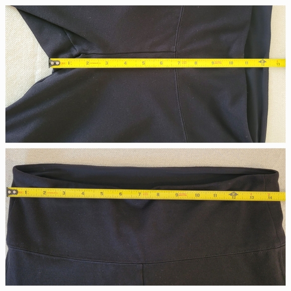 WHBM Slimming high waist refined seam detail black sculpted structured pant - Picture 14 of 17